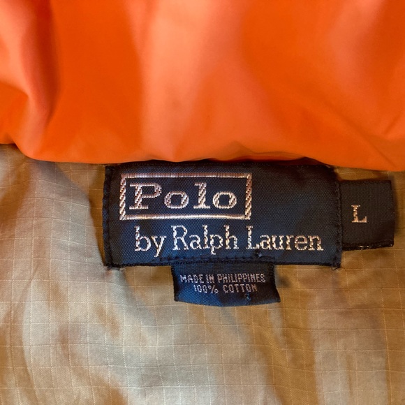 Polo by Ralph Lauren Men's Green and Orange Puffer Vest - Picture 8 of 8